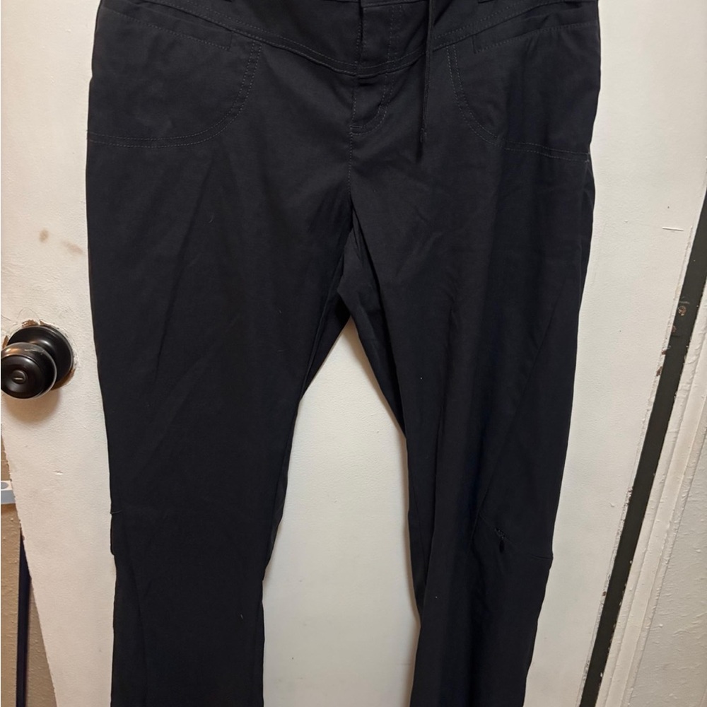 Black Straight-Leg Pants